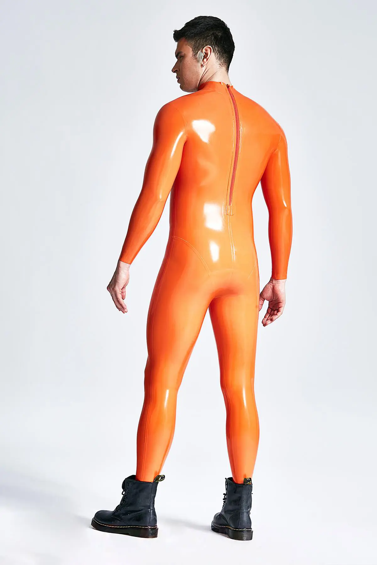 Herren-Latex-Catsuit mit Standard-Reißverschluss