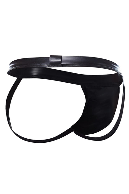 black wetlook Jockstrap BL4CK05 - XL