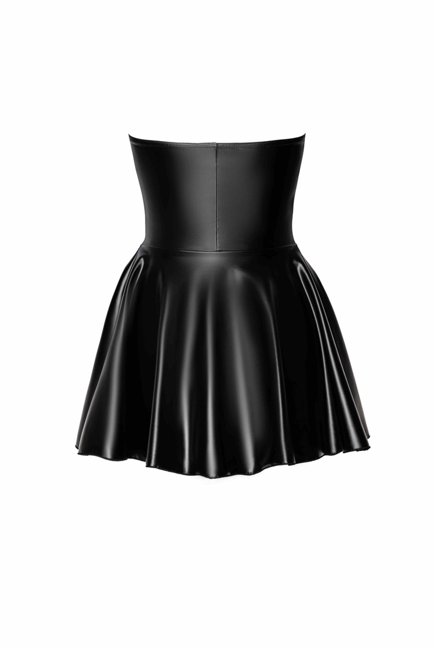 F308 Wetlook Minikleid - 3XL