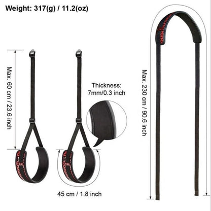 Wholesale Bondage Leg Restraints in Diamond Pattern Details