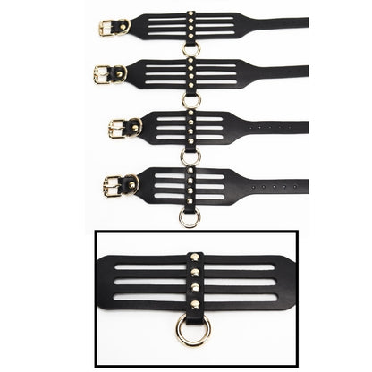 Wholesale Red Bondage Kit with Hollow Equipment cross bukle details