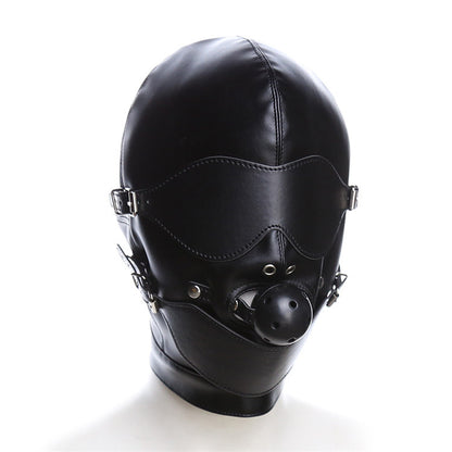 Wholesale Sexy Bondage Mask with Silicone Mouth Gag