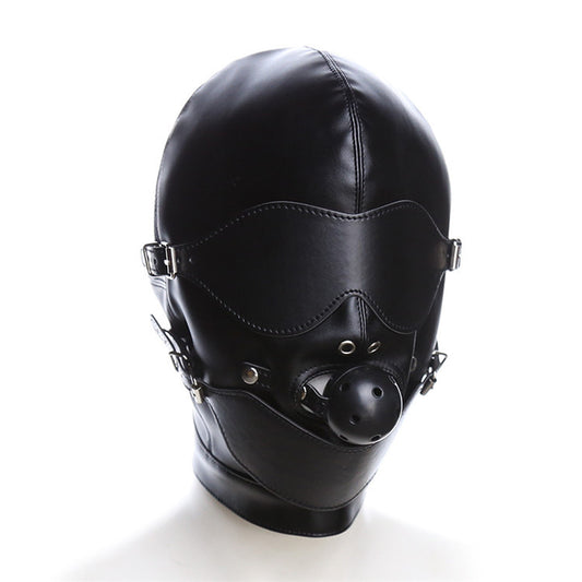 Wholesale Sexy Bondage Mask with Silicone Mouth Gag
