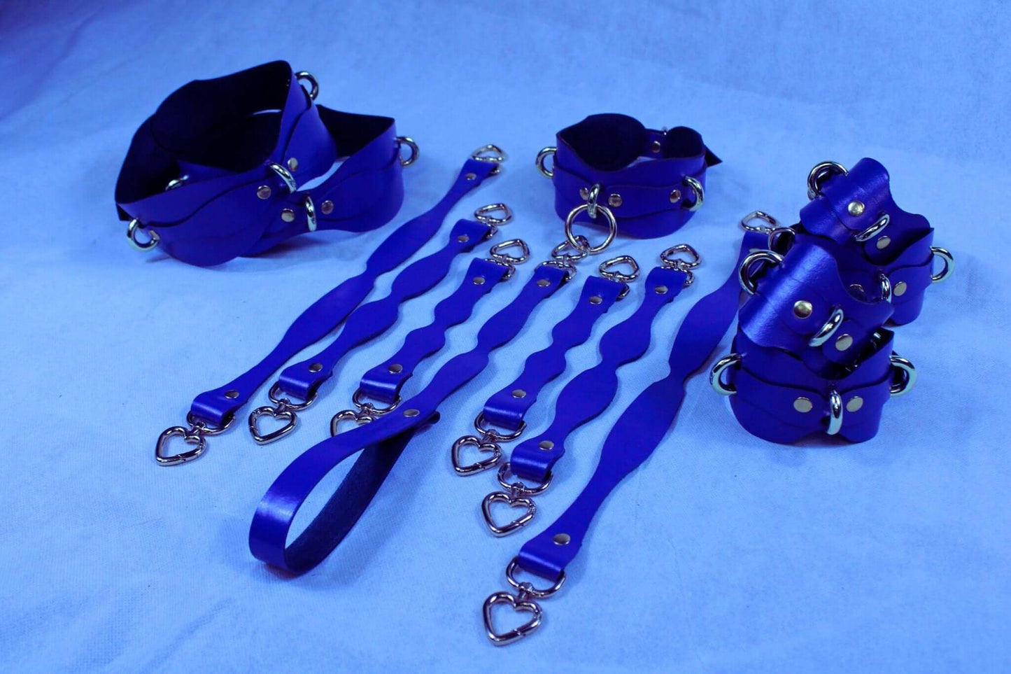 Bondage Gear Handmade Leather Restraint Kit  Full Body Bondage Set-7