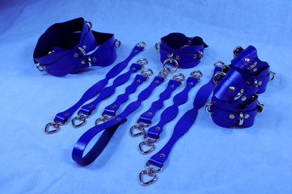 Bondage Gear Handmade Leather Restraint Kit  Full Body Bondage Set-7