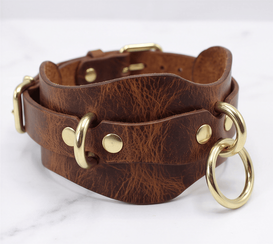 Premium BDSM Collar Submissive Collar  Elegant Bondage Accessory