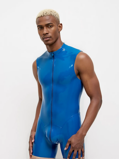 Herren-Latex-Surfanzug mit durchgehendem Reißverschluss und Ärmeln